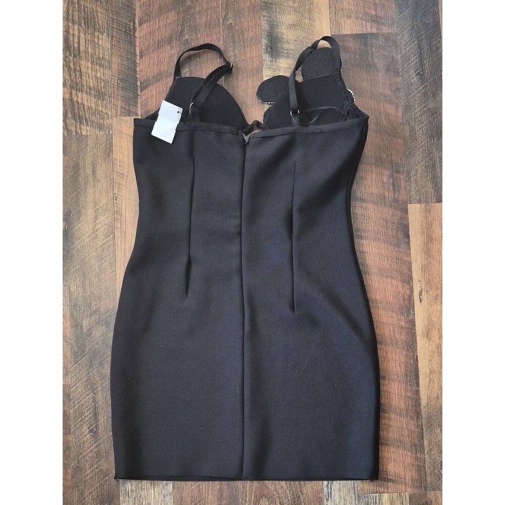 Akira Women's Black and Silver Dress - Picture 7 of 11